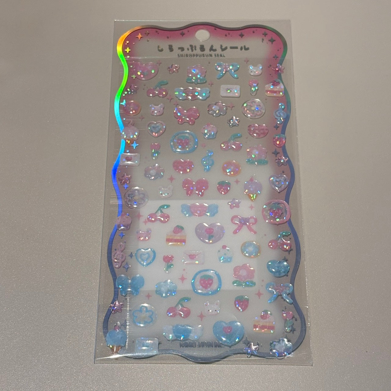 しろっぷるんシール　ももっぷるん